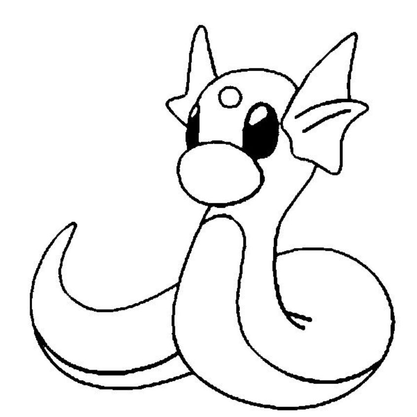 Tranh tô màu Pokemon đơn giản số 20