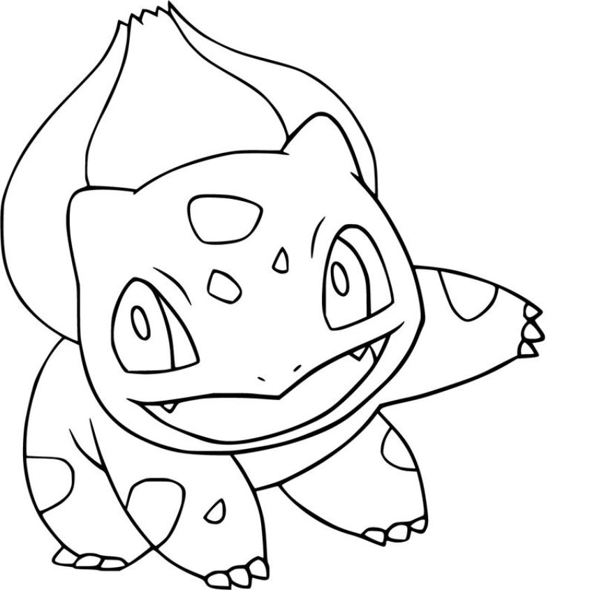 Tranh tô màu Pokemon đơn giản số 21