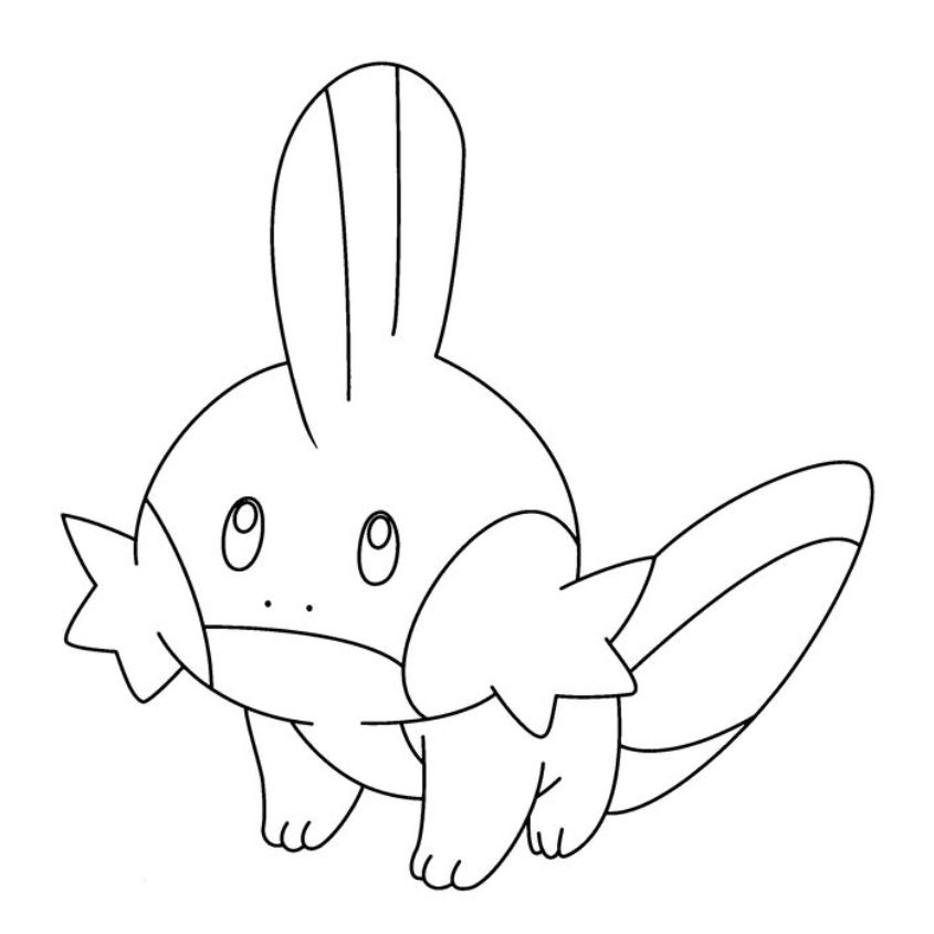 Tranh tô màu Pokemon đơn giản số 22