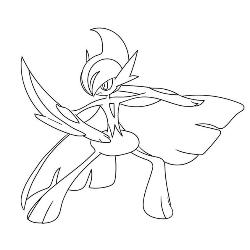 Tranh tô màu Pokemon tiến hóa mega số 16