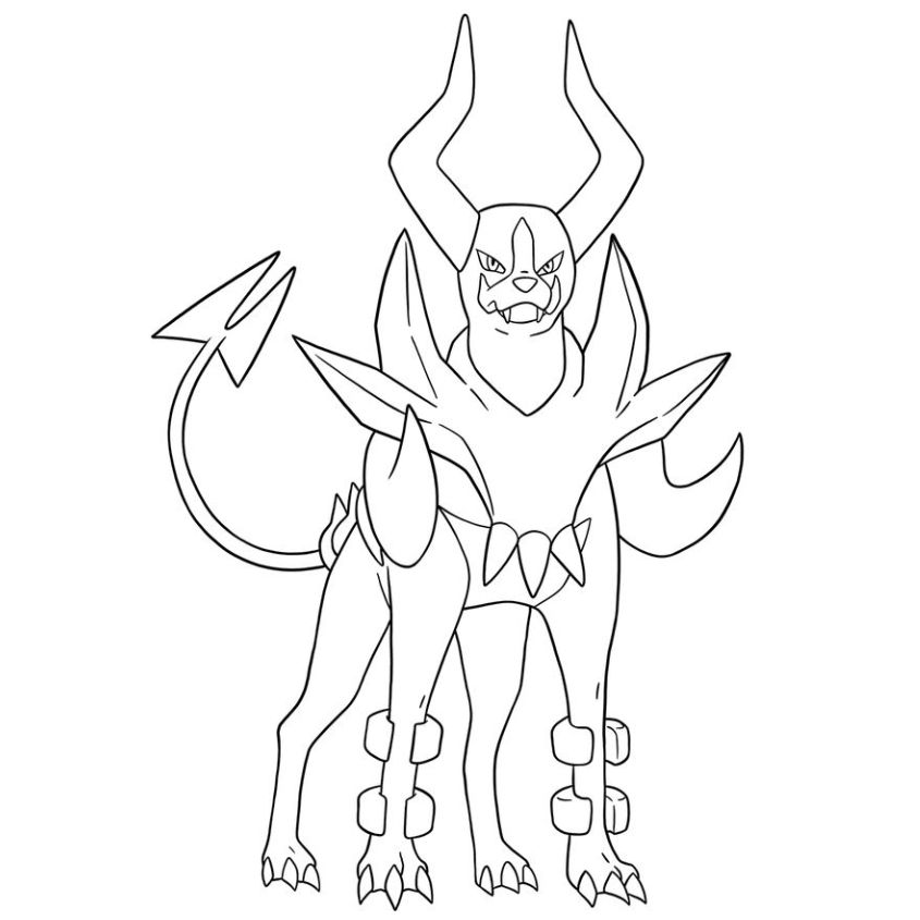 Tranh tô màu Pokemon tiến hóa mega số 20