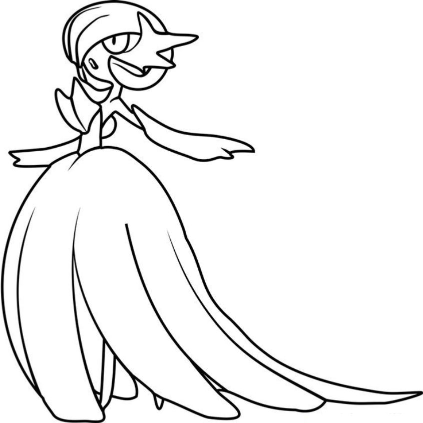 Tranh tô màu Pokemon tiến hóa mega số 26