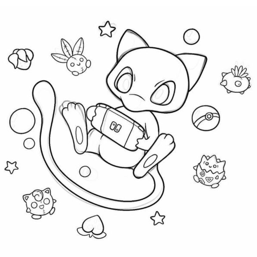 Tranh tô màu pokemon huyền thoại số 3