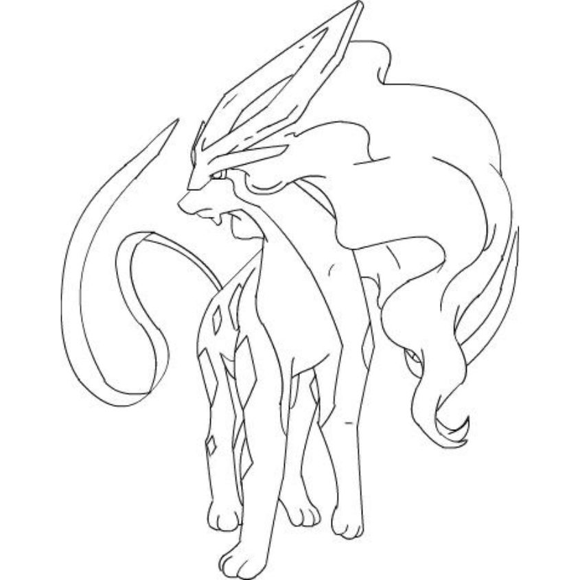 Tranh tô màu pokemon huyền thoại số 7