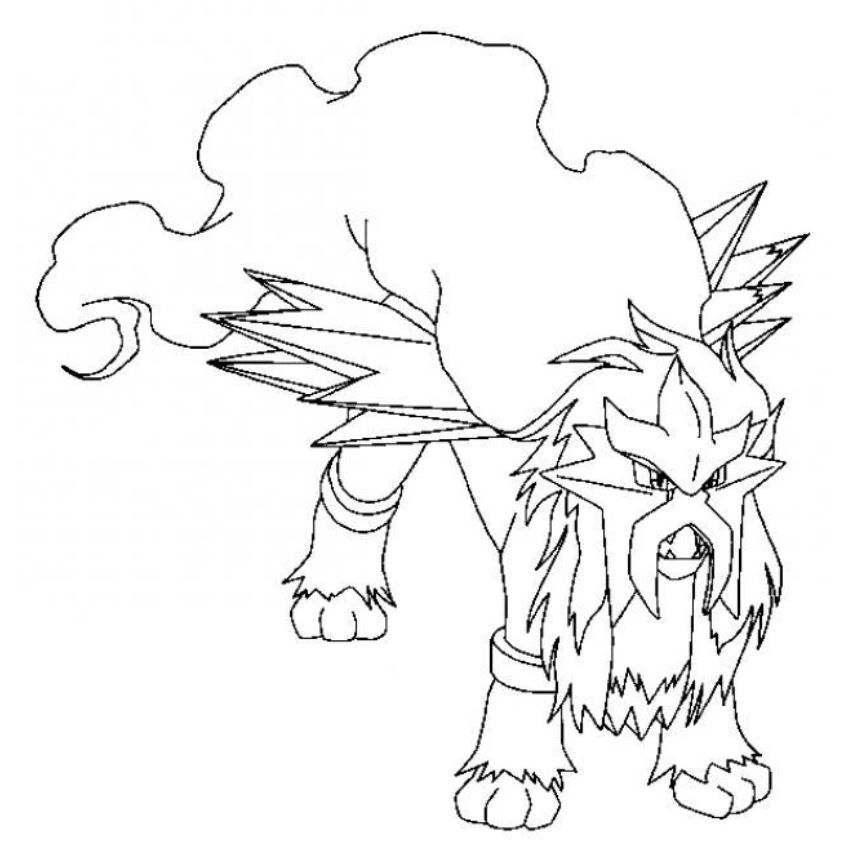 Tranh tô màu pokemon huyền thoại số 8