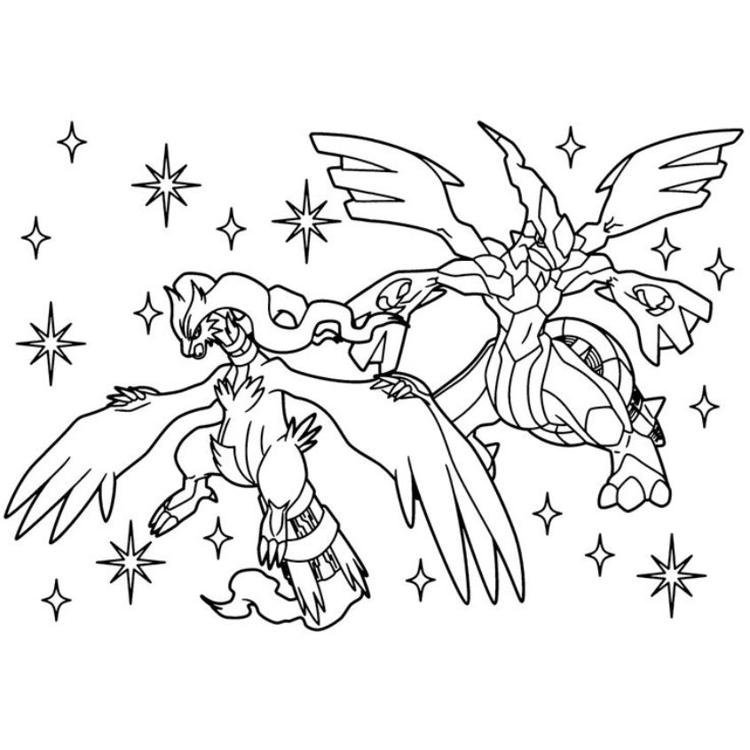 Tranh tô màu pokemon huyền thoại số 9