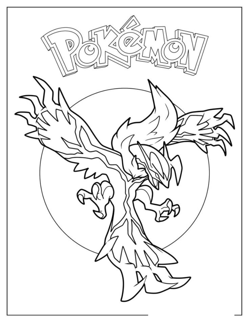 Tranh tô màu pokemon huyền thoại số 12