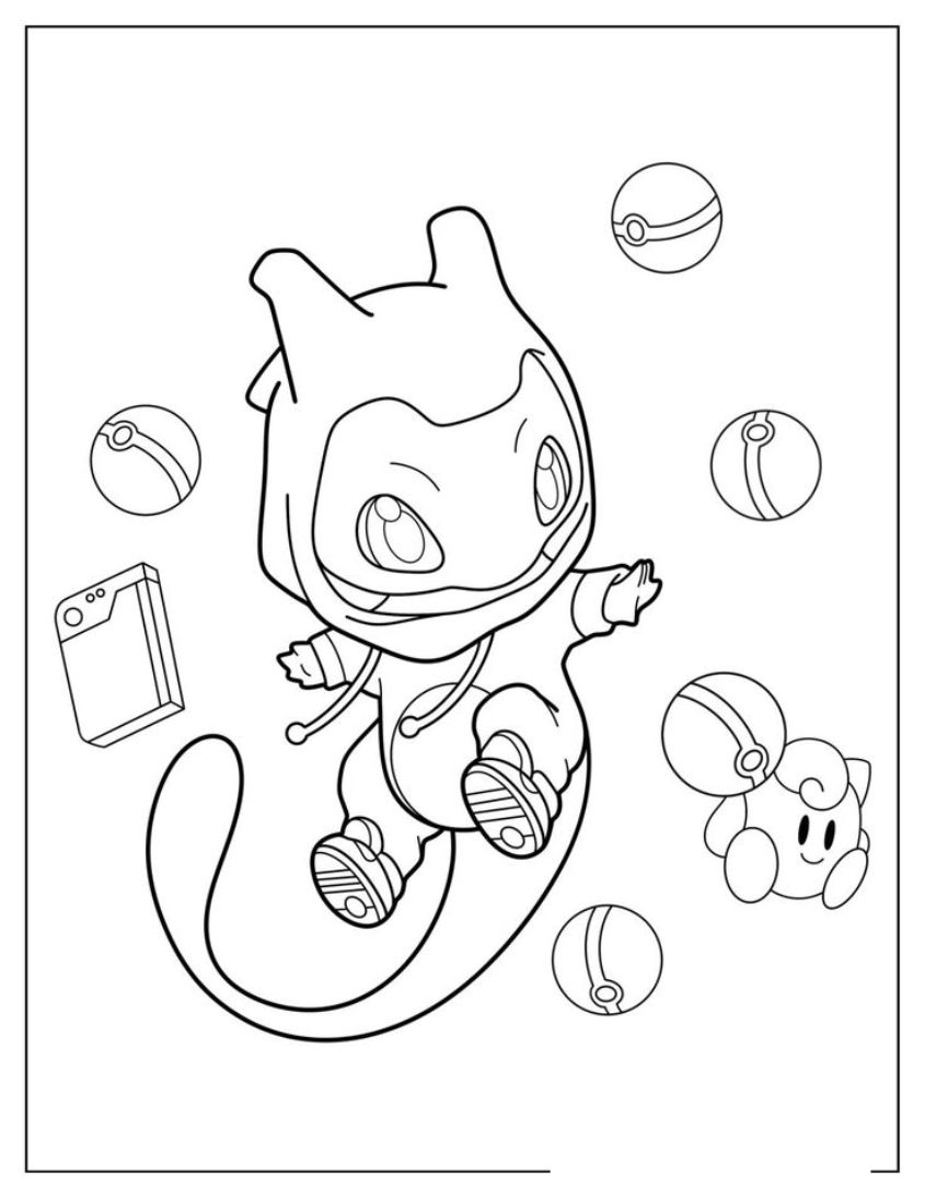 Tranh tô màu pokemon huyền thoại số 13