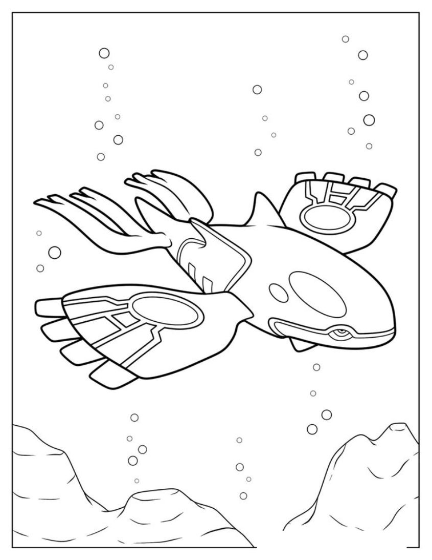 Tranh tô màu pokemon huyền thoại số 15