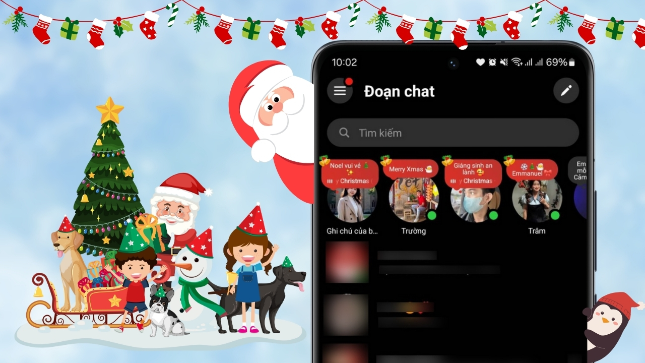 Cách đăng ghi chú Noel trên Messenger Cách đăng ghi chú Noel trên Messenger