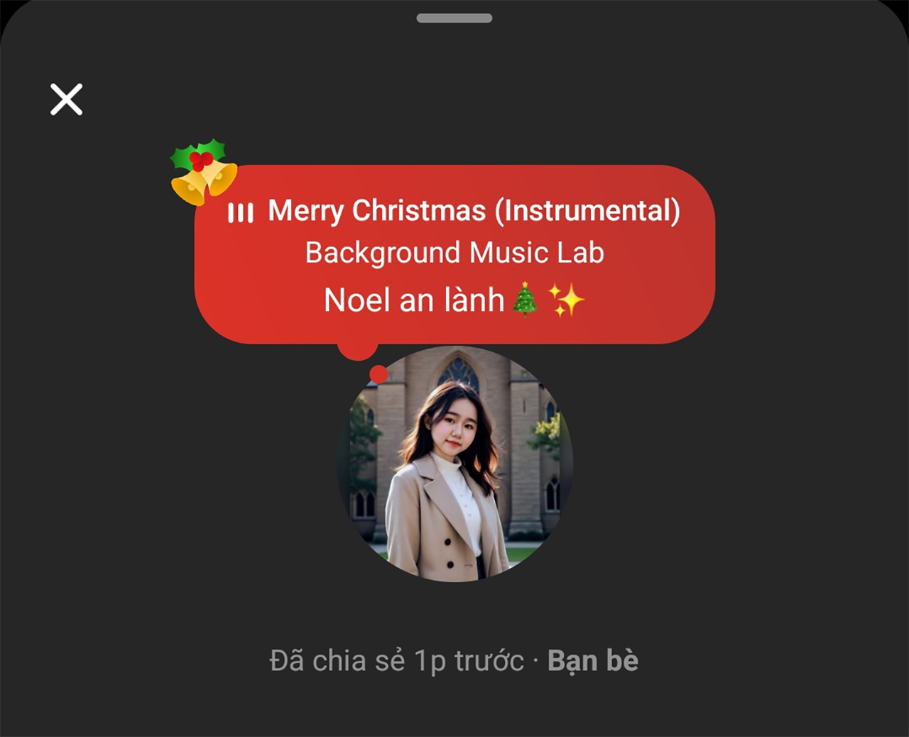 Cách đăng ghi chú Noel trên Messenger Cách đăng ghi chú Noel trên Messenger
