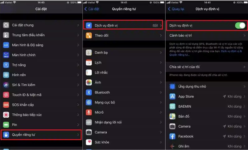 Cách thiết lập tính năng định vị trên iPhone
