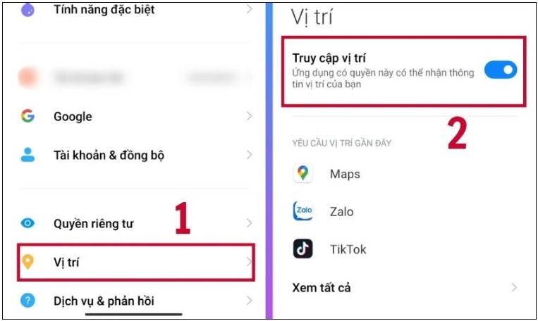 Cách thiết lập tính năng định vị trên điện thoại Android