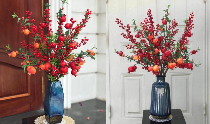 Bình đào đông và lựu