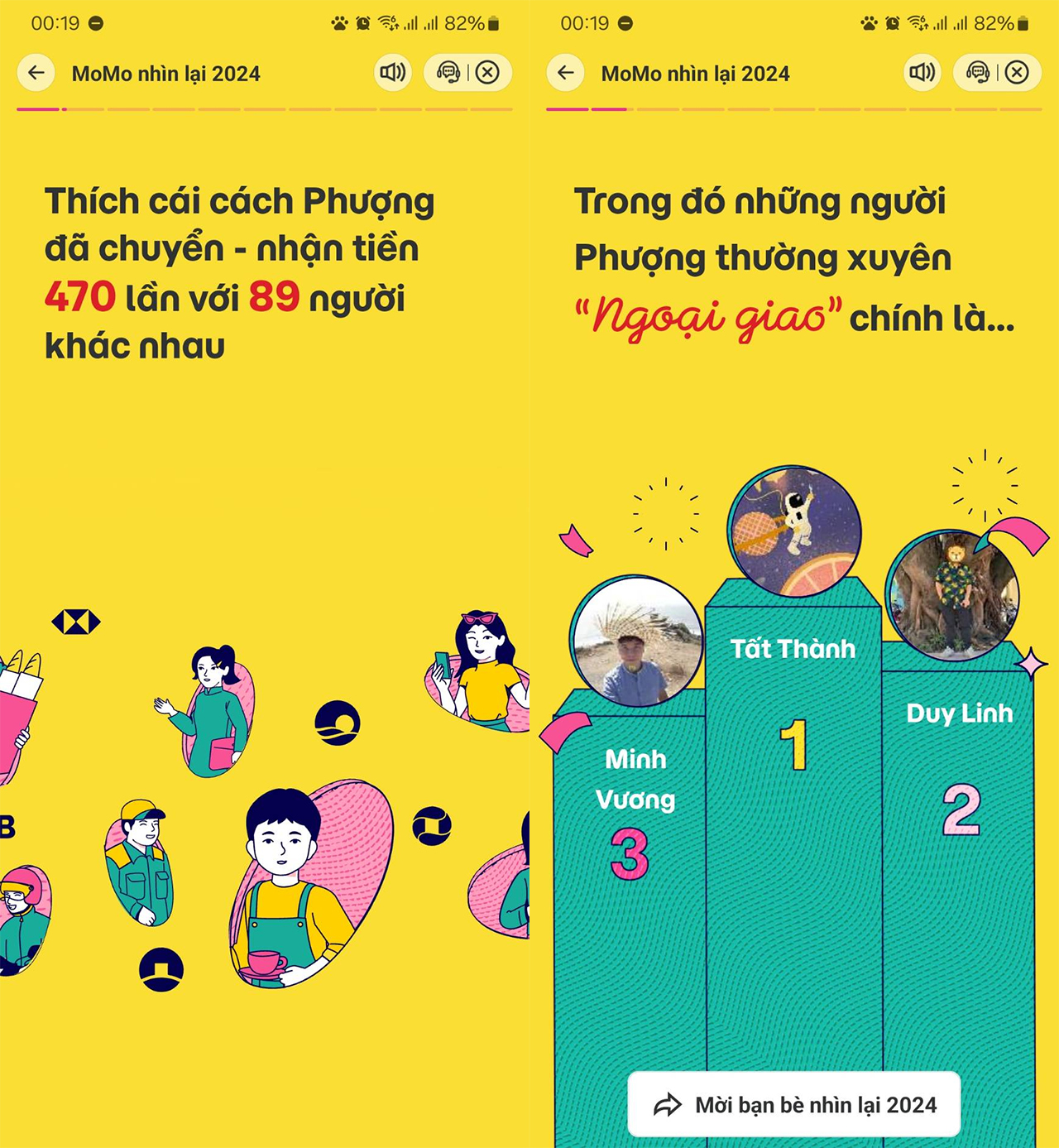 Cách xem nhìn lại 2024 trên MoMo