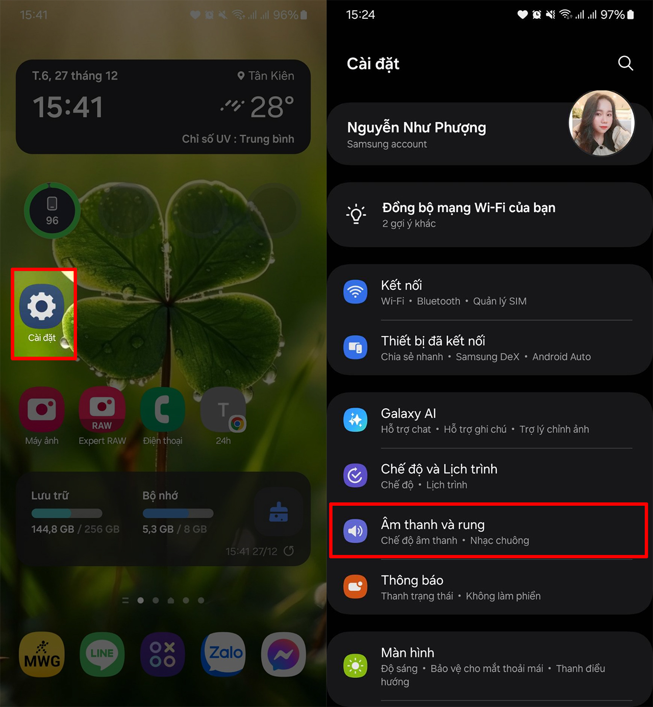 Cách tắt tiếng khi chụp hình trên Samsung Cách tắt tiếng khi chụp hình trên Samsung