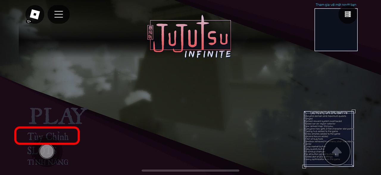 Code Jujutsu Infinite mới nhất tháng 01/2025, cách nhập code