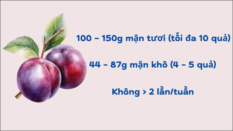 Cần sử dụng mận phù hợp để tránh khỏi những tác dụng không mong muốn