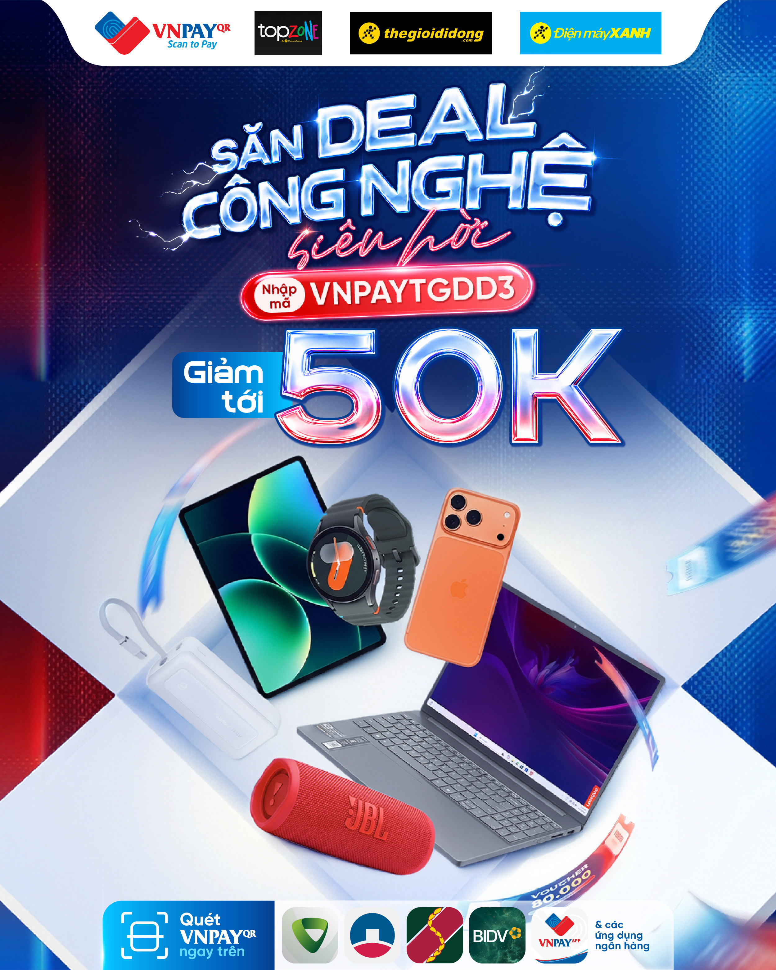 Ưu đãi hấp dẫn khi thanh toán bằng VNPAY tại Điện máy XANH tháng 06/2026 Ưu đãi hấp dẫn khi thanh toán bằng VNPAY tại Điện máy XANH tháng 06/2026