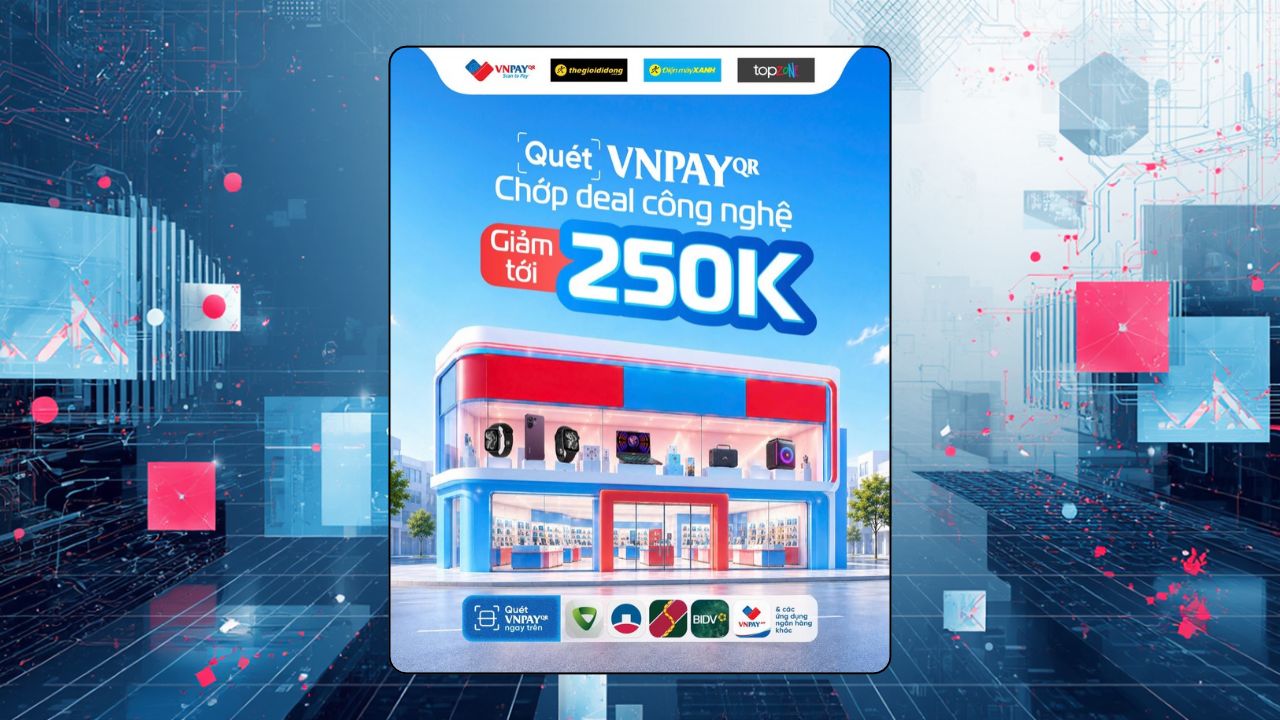 Nhập mã VNPAYTGDD3 giảm tối đa 250K cho đơn hàng khi thanh toán qua VNPay-QR Nhập mã VNPAYTGDD3 giảm tối đa 250K cho đơn hàng khi thanh toán qua VNPay-QR
