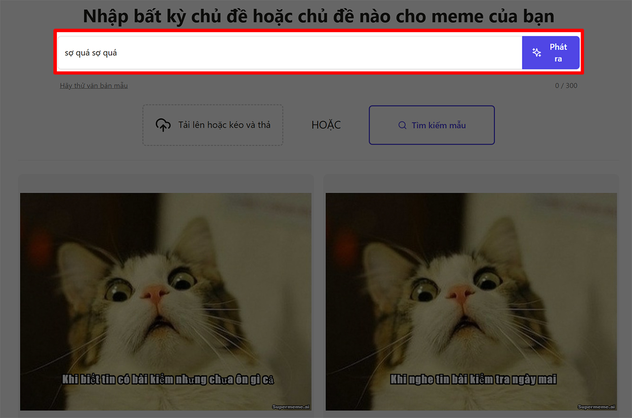 Cách tìm kiếm meme bằng AI