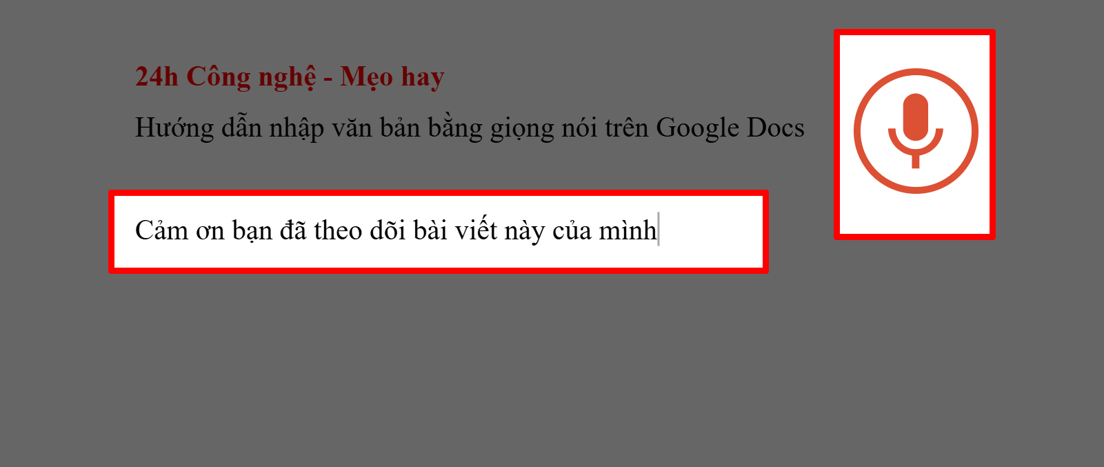 Cách nhập văn bản bằng giọng nói trong Google Docs