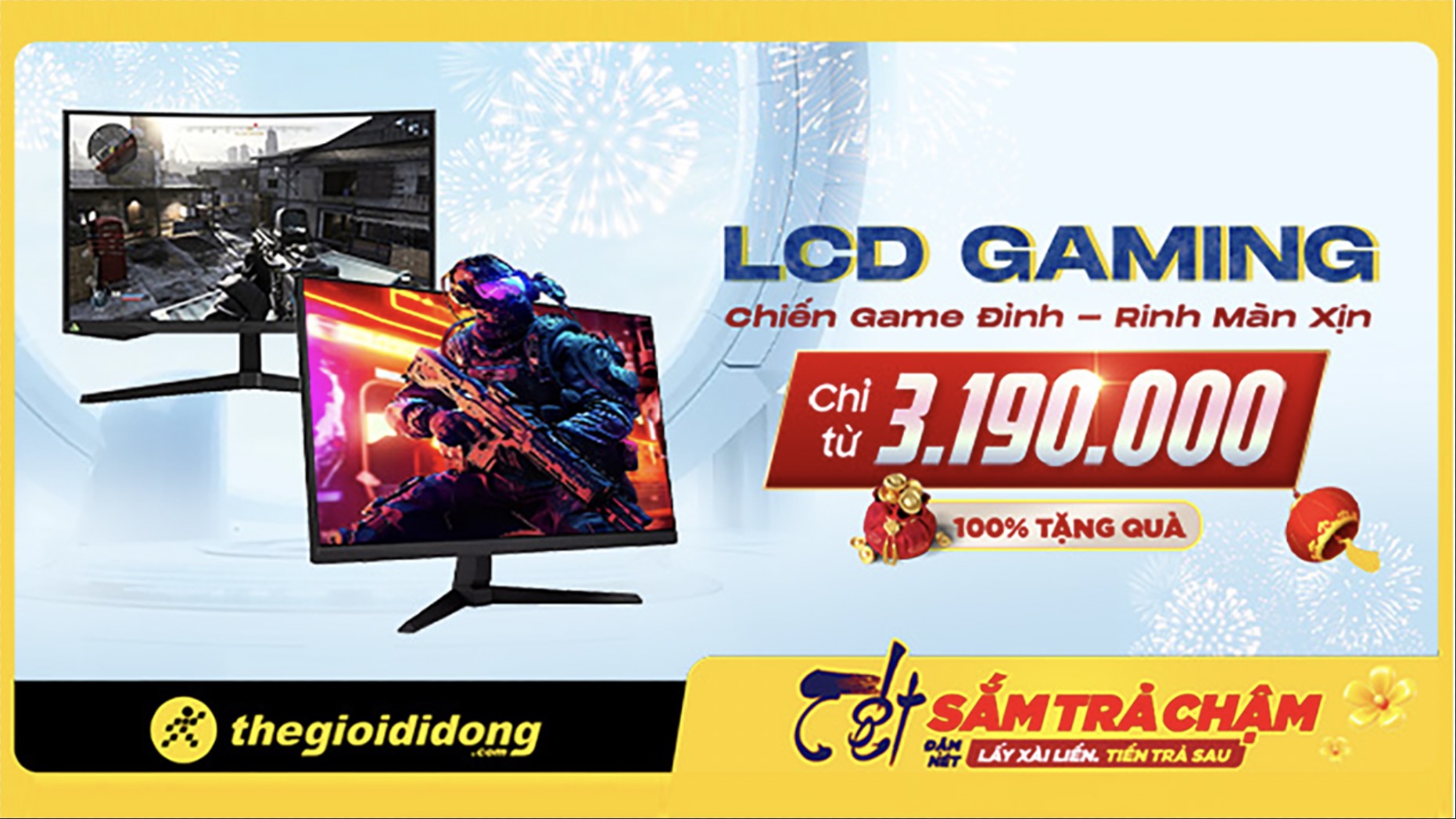 Màn hình gaming chiến game linh đình, giá rẻ chỉ từ 2.49 triệu, 100% được tặng quà