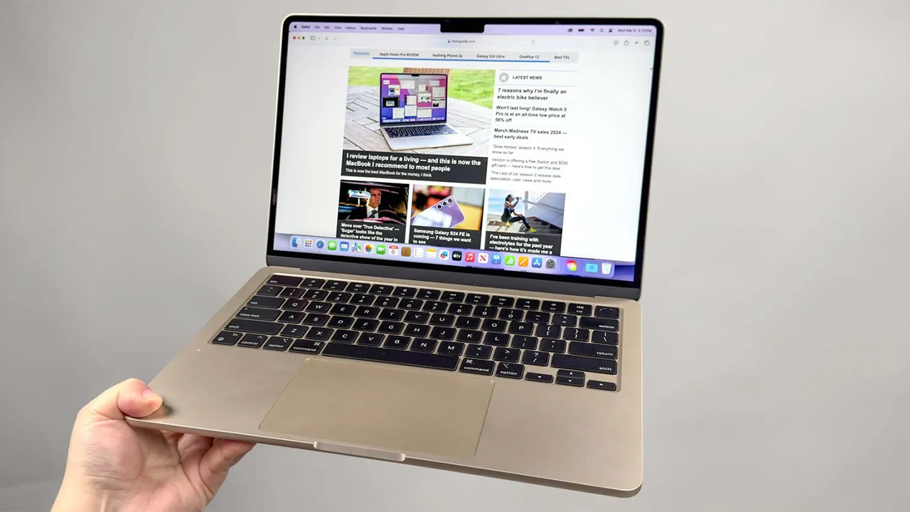 MacBook Air M3 mua trả chậm 0% lãi suất, trả trước từ 20%, giảm thêm 500K cho HSSV - Giáo viên