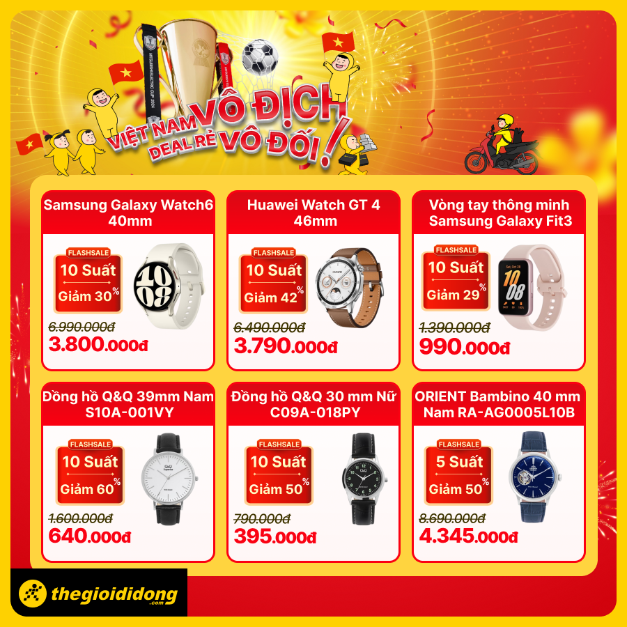 3. Đồng hồ thời trang, đồng hồ thông minh.