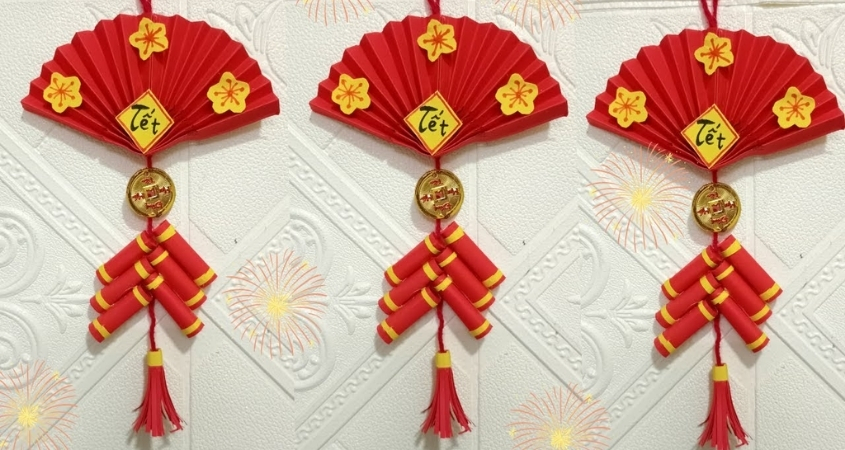 Pháo hoa giấy cần dán chắc tay để chơi được lâu