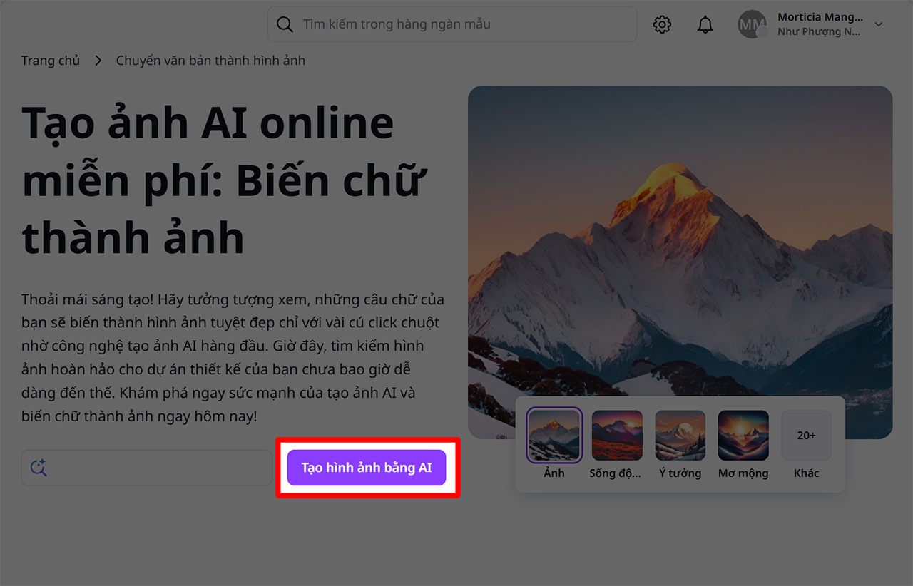 Cách tạo ảnh từ văn bản bằng Canva AI Cách tạo ảnh từ văn bản bằng Canva AI