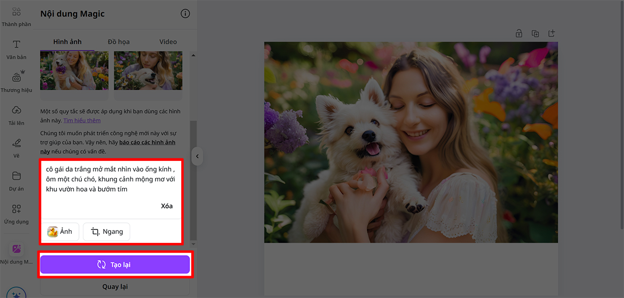 Tạo ảnh từ văn bản bằng Canva AI Tạo ảnh từ văn bản bằng Canva AI
