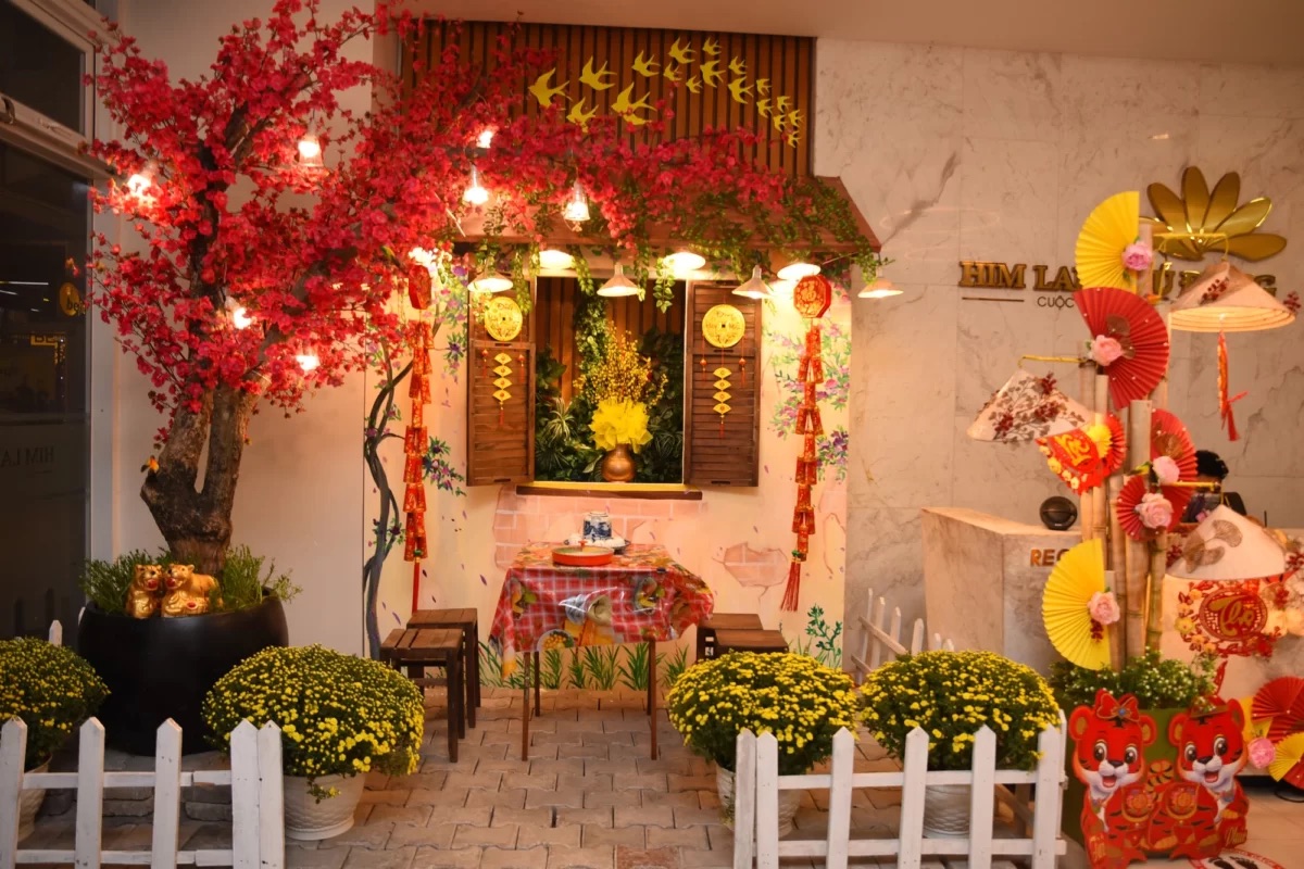 Mẫu trang trí tết cổ truyền Tết miền Bắc