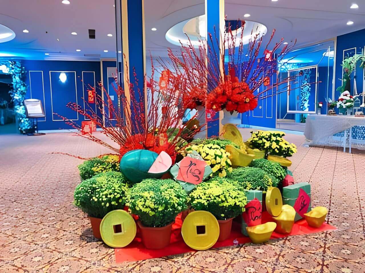 Tiểu cảnh Tết công ty