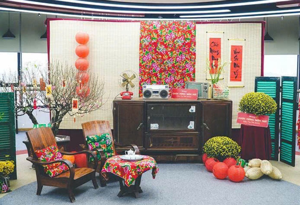 Mẫu trang trí tết cổ truyền trong nhà