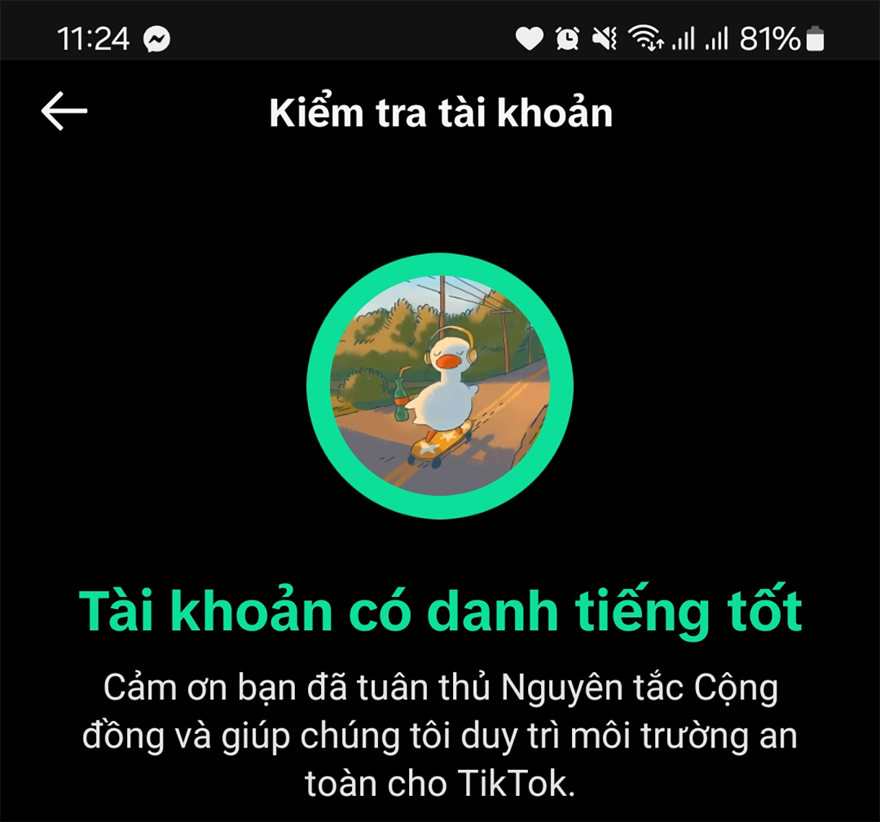 Cách kiểm tra tài khoản TikTok có vi phạm không