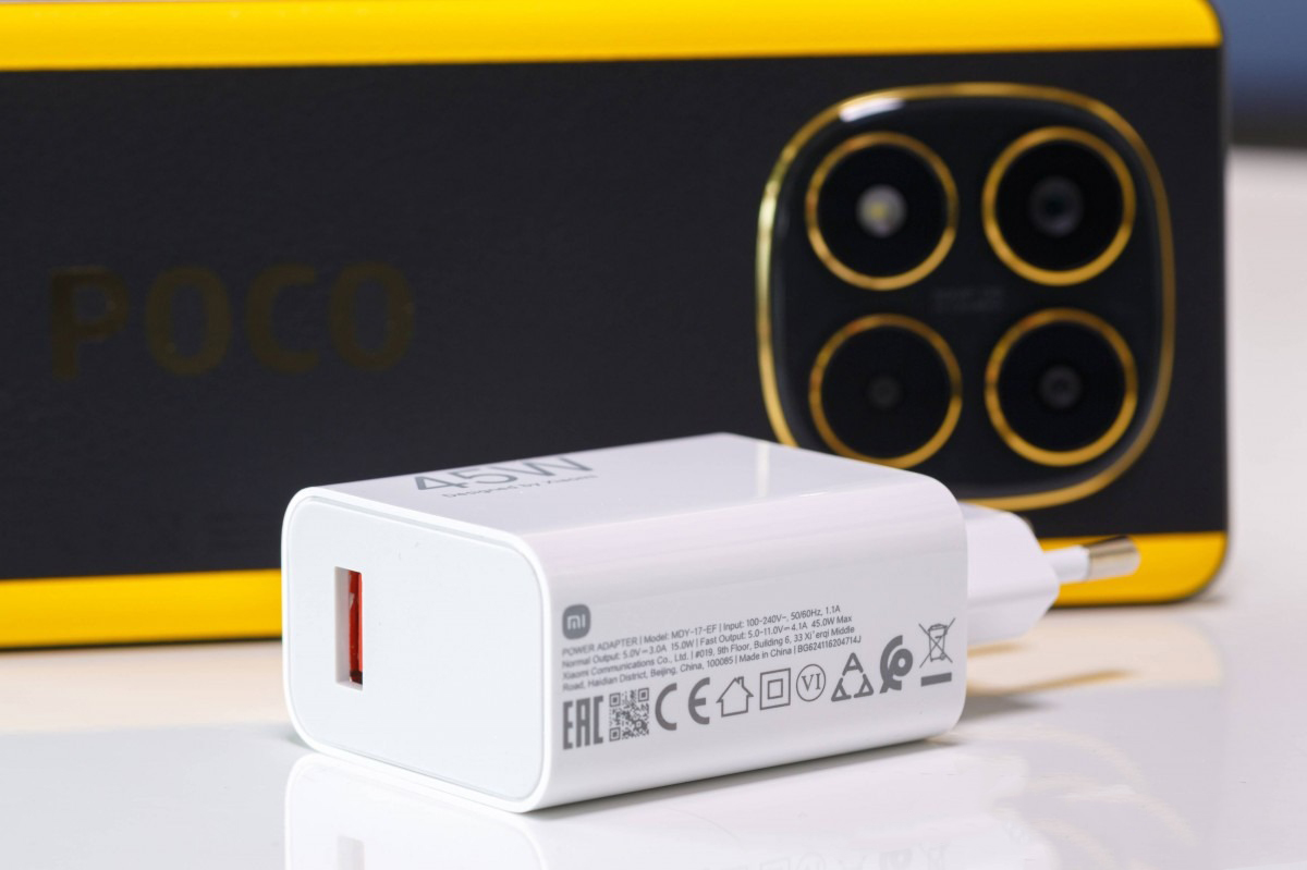 POCO X7 là có thể đáp ứng tốt nhu cầu sử dụng cả ngày đài của người dùng với viên pin 5.110 mAh và sạc nhanh 45 W. Nguồn: GSMArena.