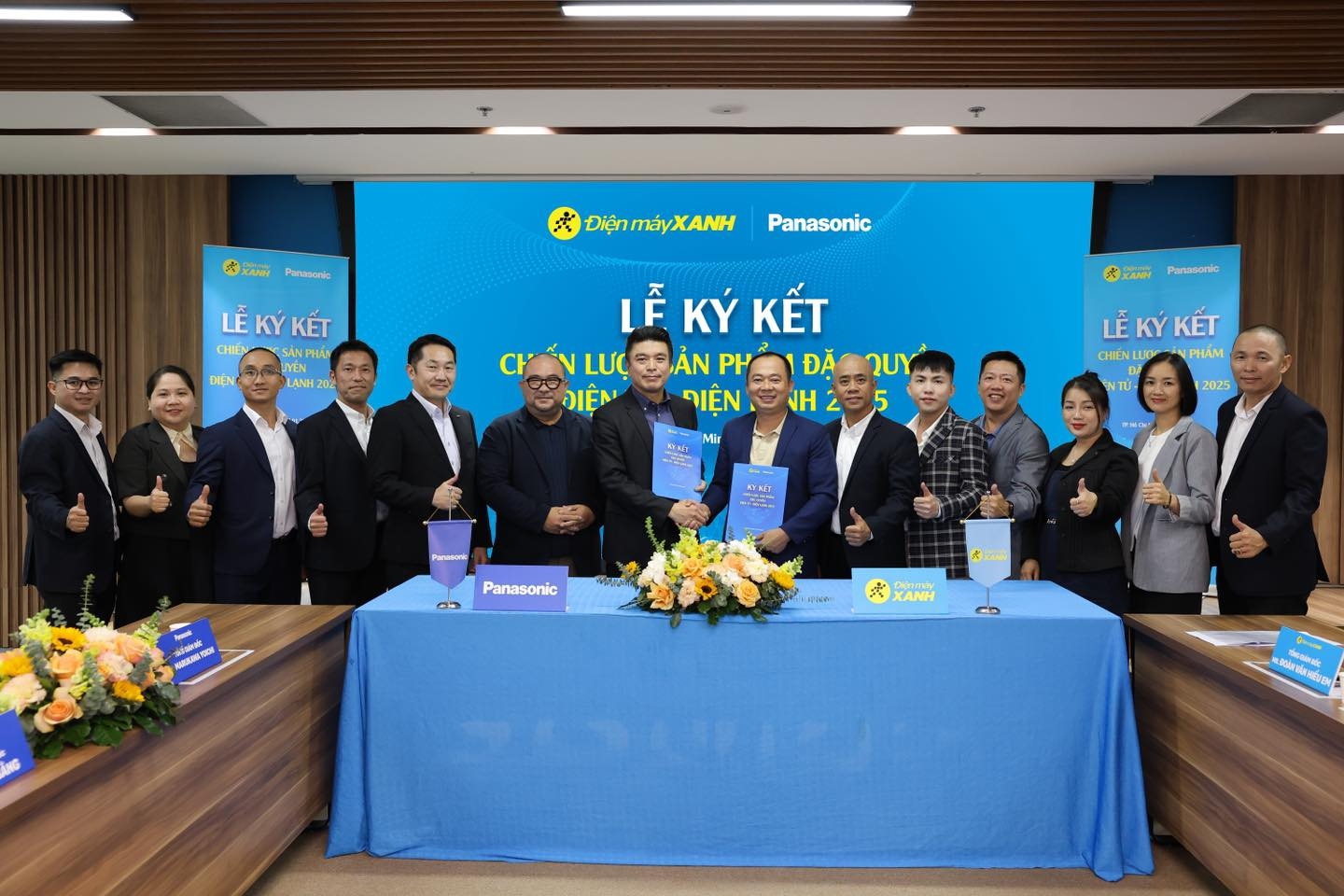 Lễ ký kết giữa thương hiệu Panasonic và Điện máy XANH