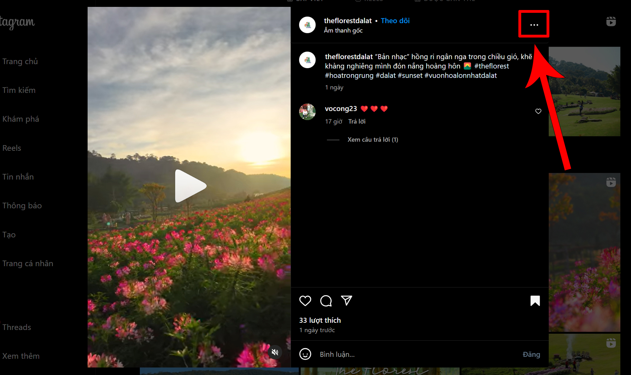 Cách tải video Reels Instagram về máy tính