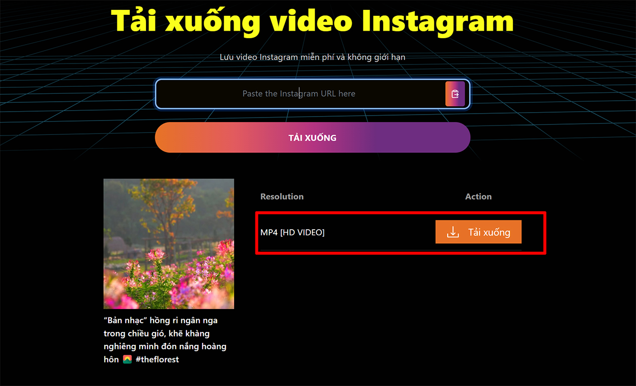 Cách tải video Reels Instagram về máy tính