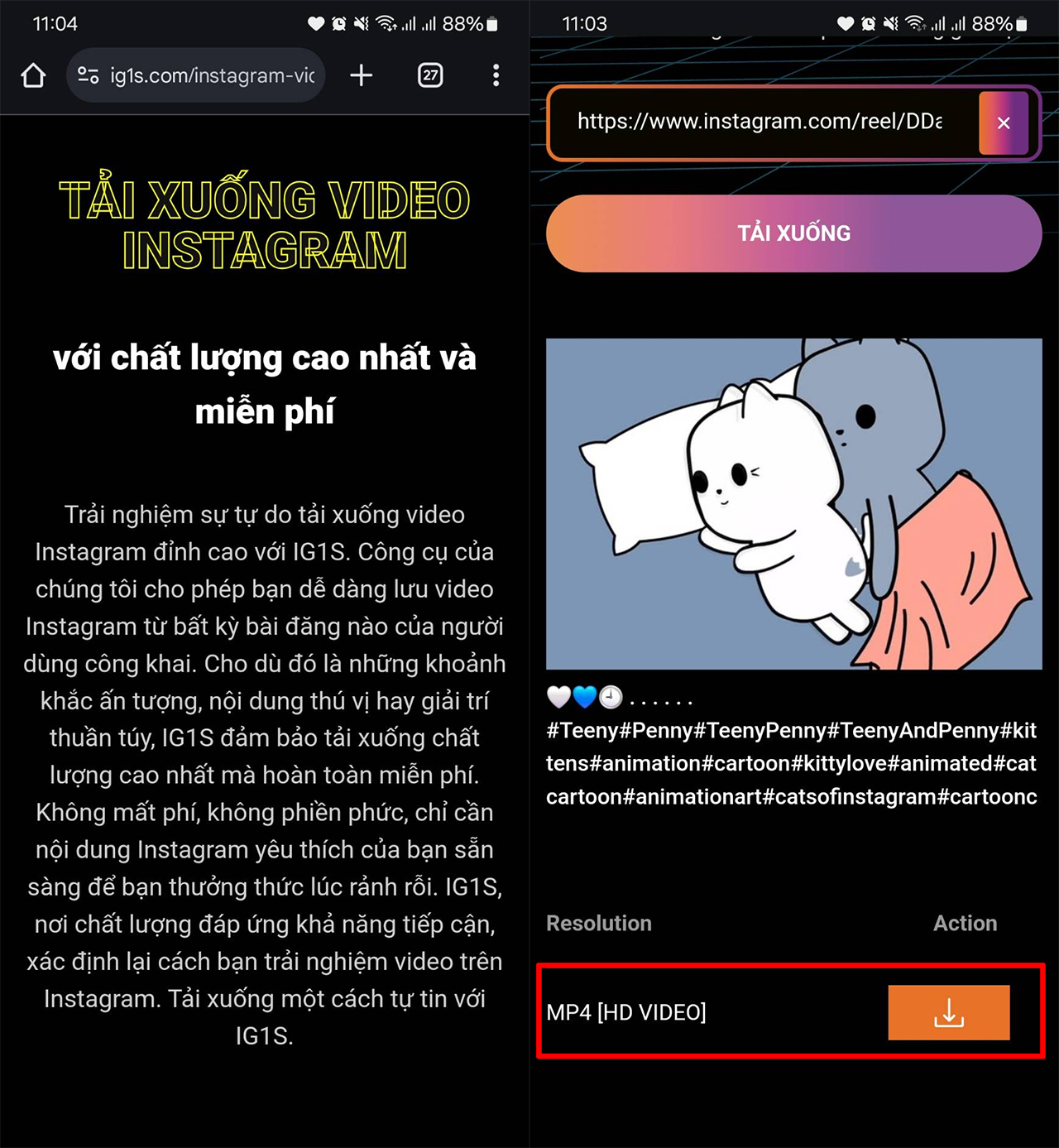 Cách lưu video trên Instagram về điện thoại