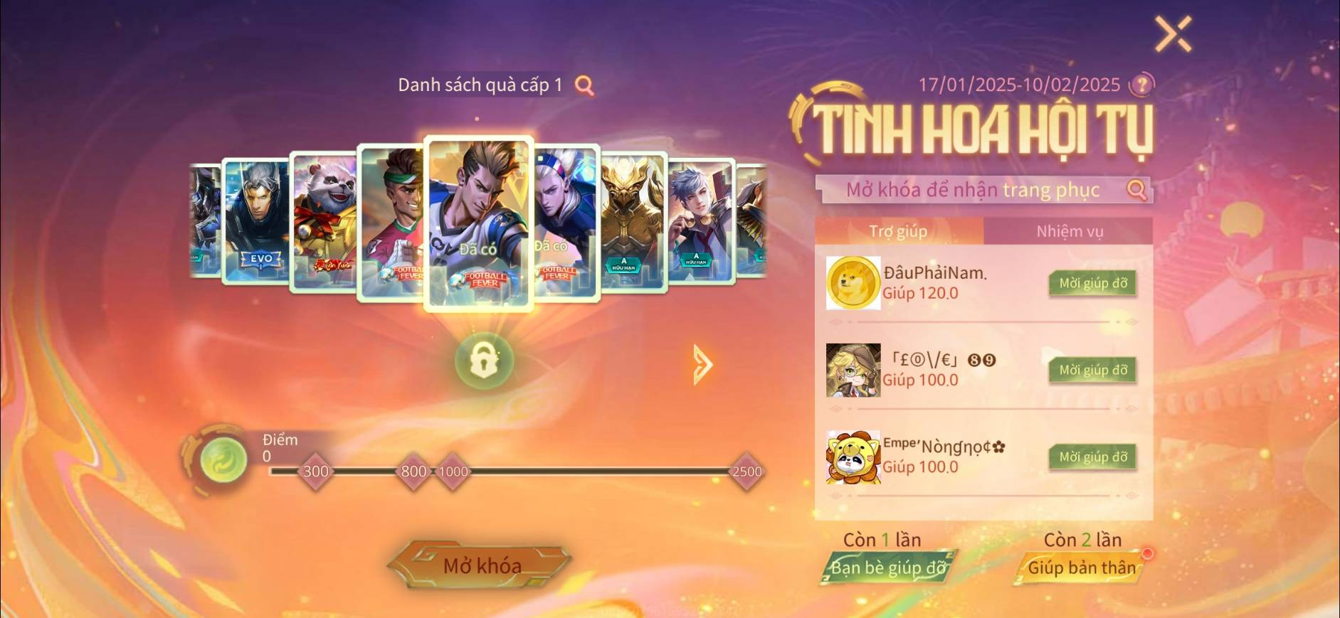 Cách nhận Skin SS miễn phí trong Liên Quân Mobile