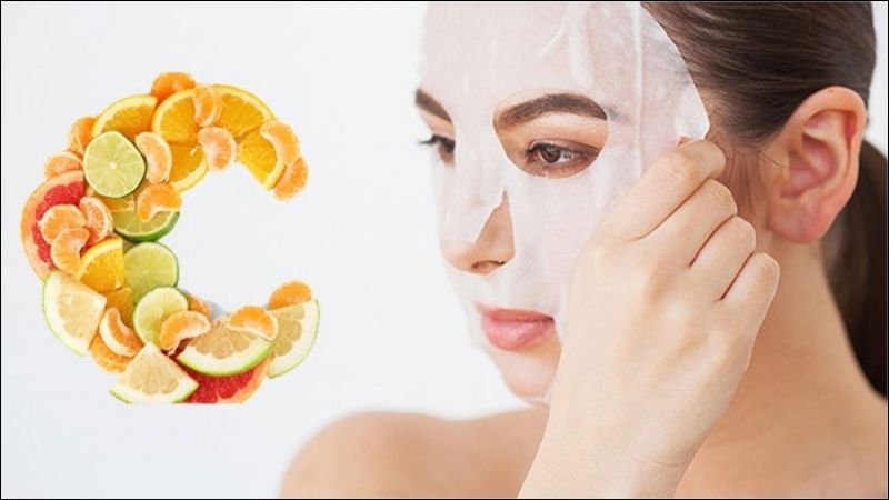 Vitamin C trong mặt nạ giúp làm mờ vết thâm và làm đều màu da