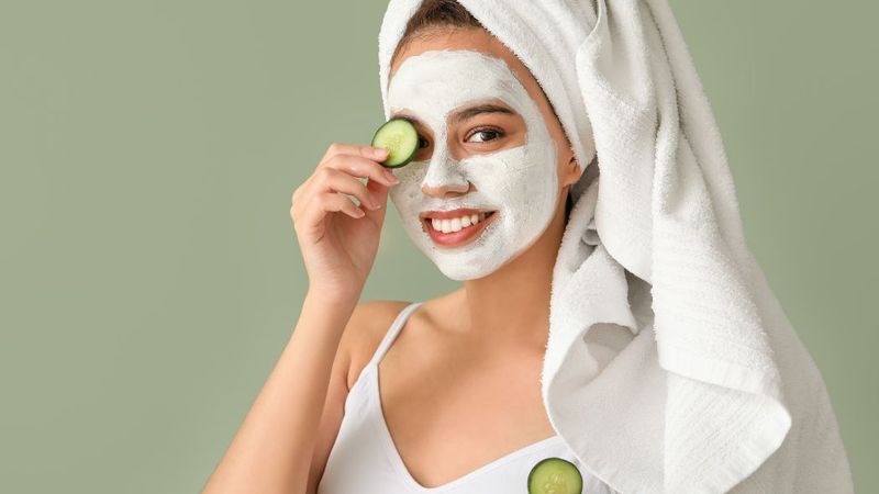 Đắp mặt nạ mang lại cảm giác thoải mái và thư thái