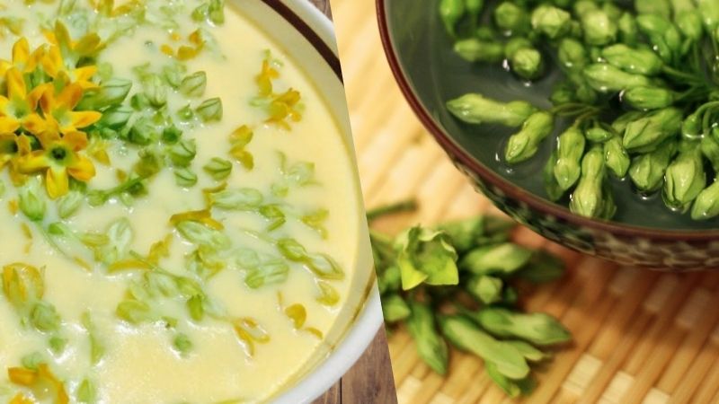 Nấu cháo hoặc pha trà với hoa thiên lý đều giúp nâng cao sức khỏe