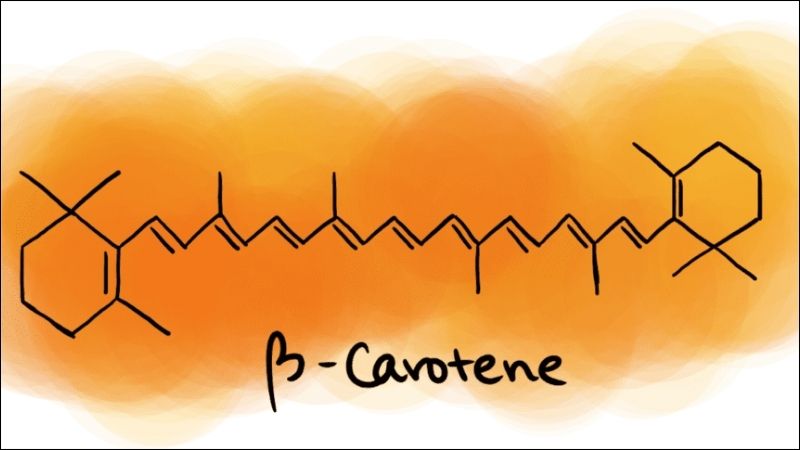 β-carotene là một trong những carotenoid chính trong quả đào