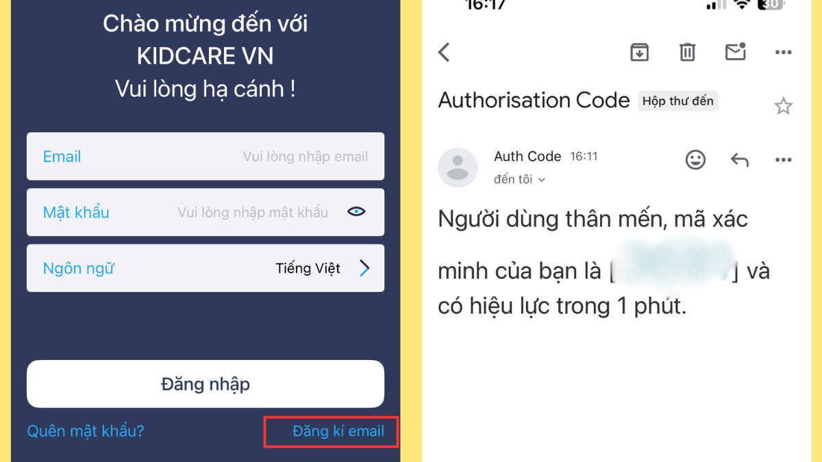 Cách đăng ký email Nhập email của bạn sau đó nhập mã xác minh