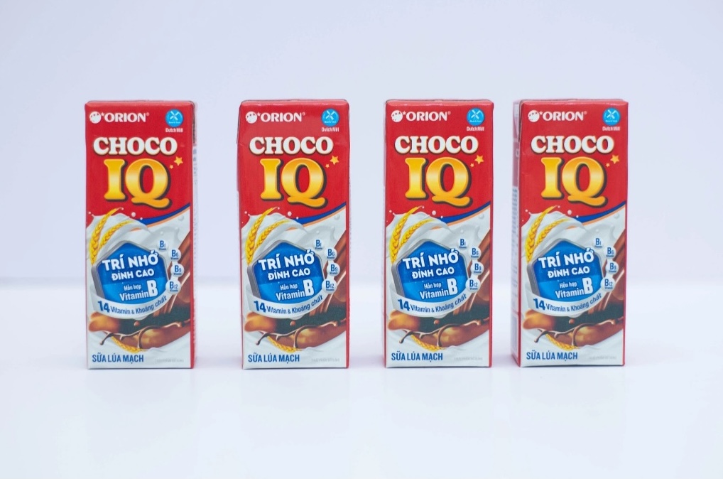 Lốc 4 hộp sữa lúa mạch Choco IQ Orion 180ml