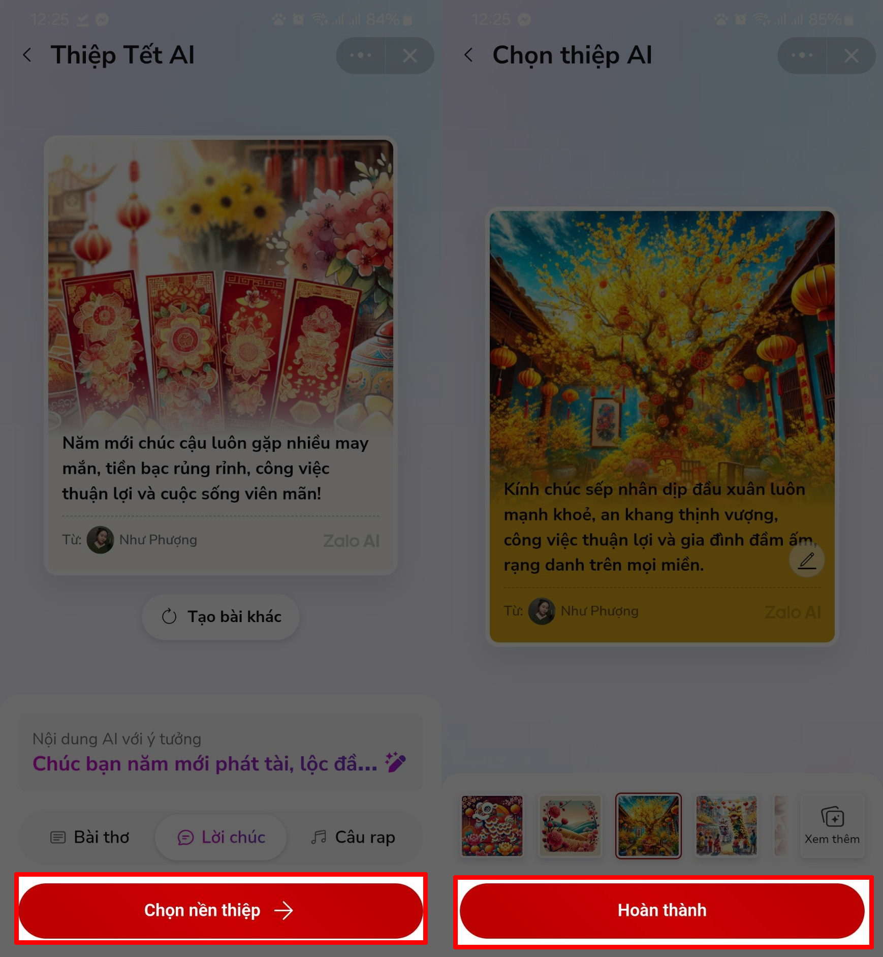 Cách gửi thiệp chúc Tết bằng Zalo AI Cách gửi thiệp chúc Tết bằng Zalo AI