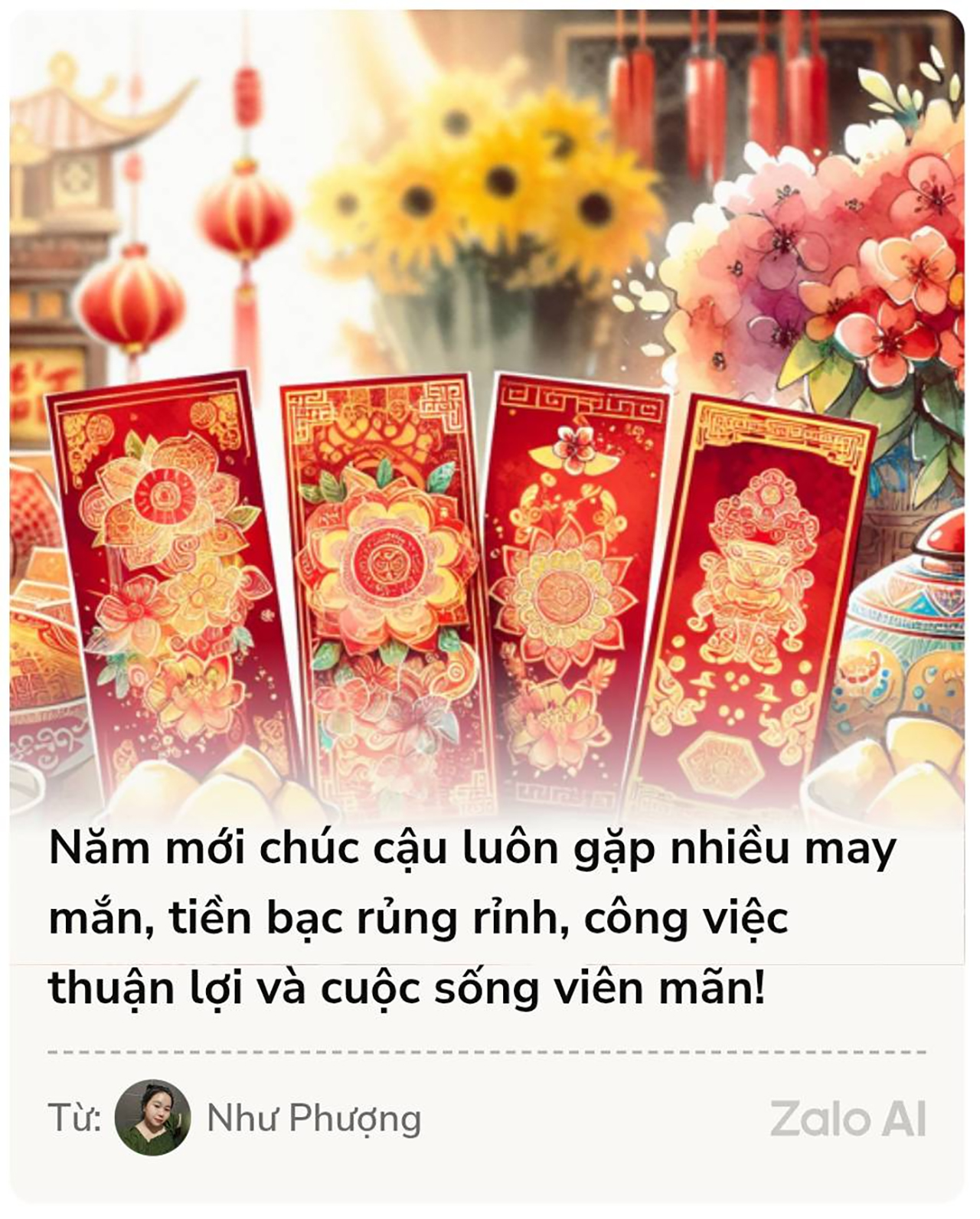 Cách gửi thiệp chúc Tết bằng Zalo AI Cách gửi thiệp chúc Tết bằng Zalo AI